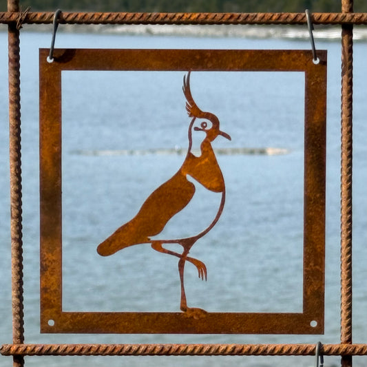 Prydnadsplatta Tofsvipan Tina 13 x 13 - rostig