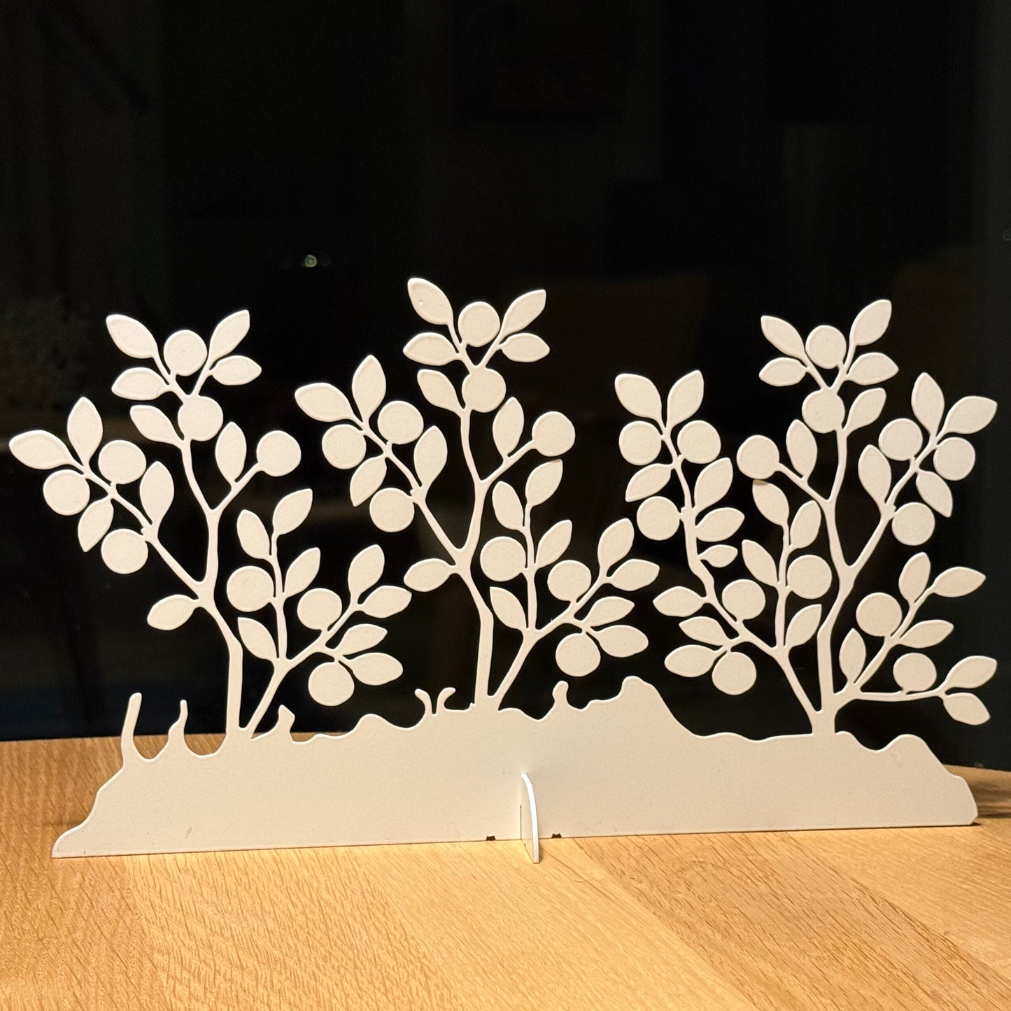 Blåbärsris på fot.