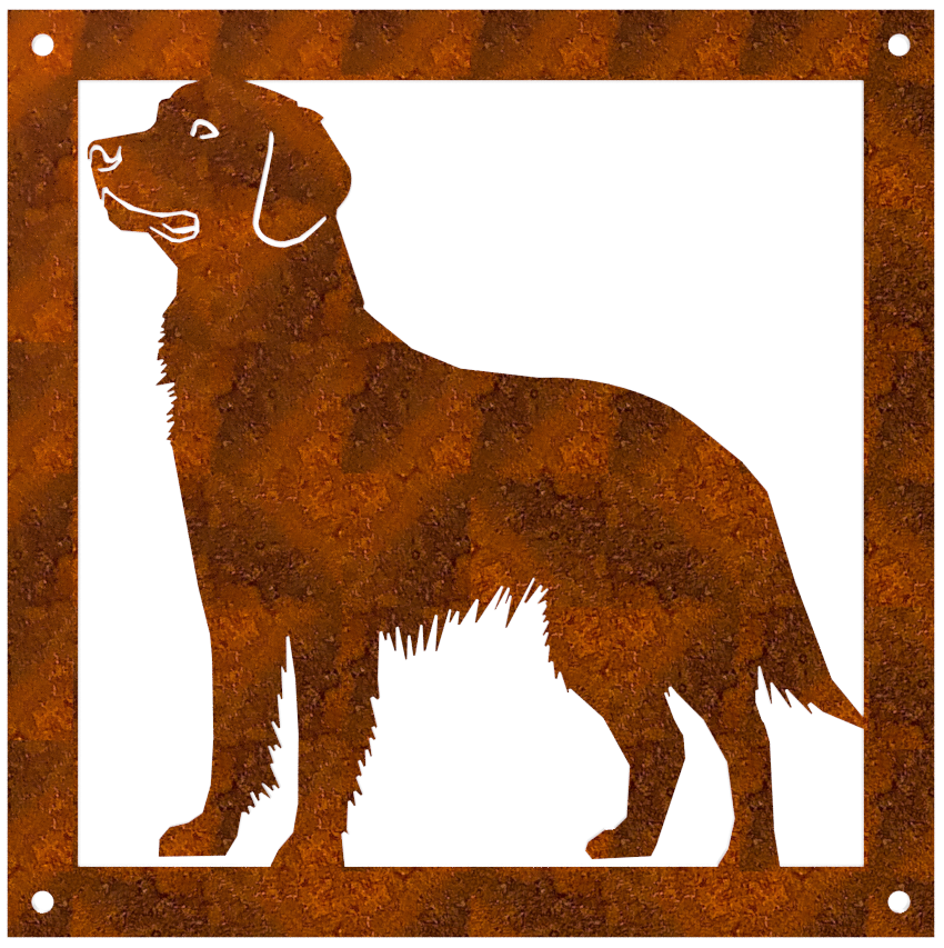 Prydnadsplatta Hunden Benny 13 x 13