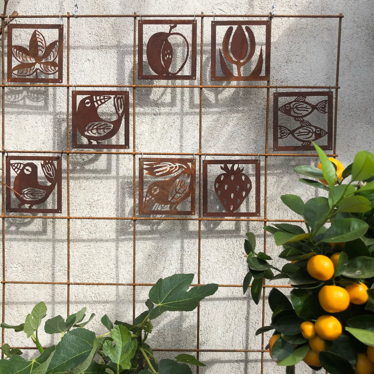 Prydnadsplatta Blomma 13 x 13