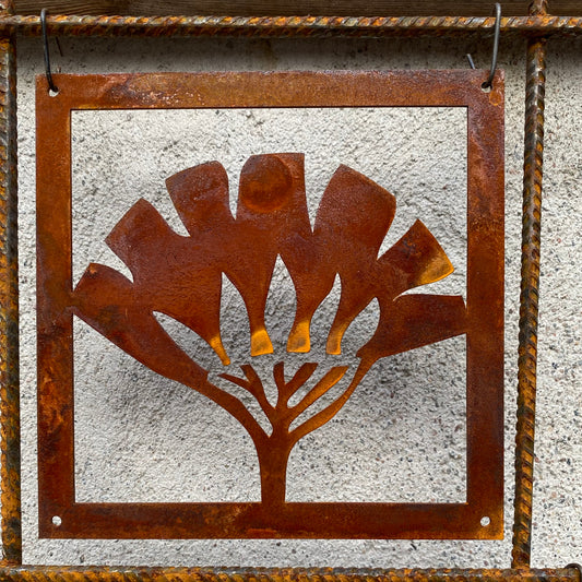 Prydnadsplatta Tistel med ram 13 x 13