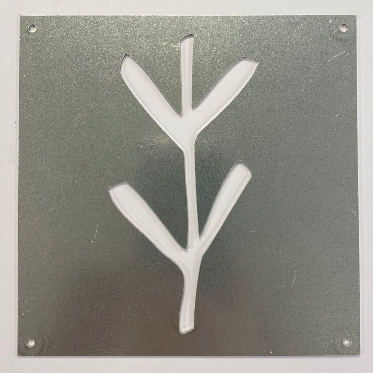 Prydnadsplatta Strå 15 x 15- galvaniserad