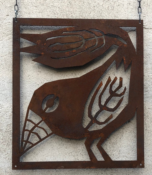 Väggplatta Fågel Fanny