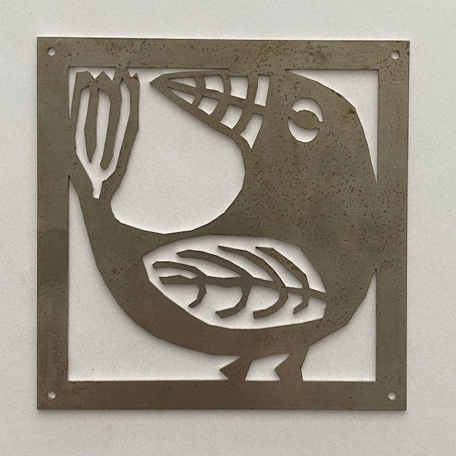 Prydnadsplatta Fågel Fabian 13 x 13