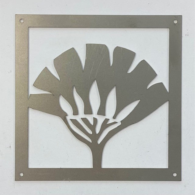 Prydnadsplatta Tistel med ram 13 x 13