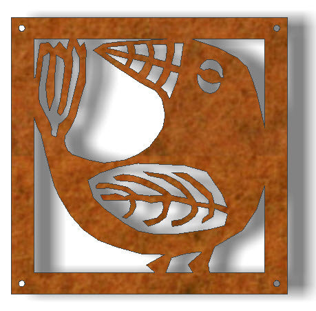 Prydnadsplatta Fågel Fabian 13 x 13