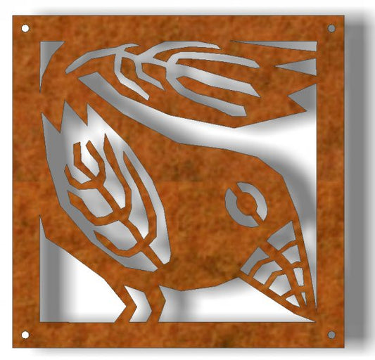 Prydnadsplatta Fågel Fanny 13 x 13