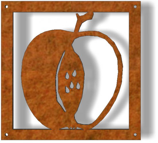 Prydnadsplatta Äpple 13 x 13