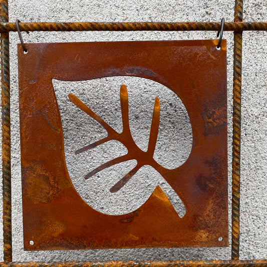 Prydnadsplatta Löv 9 x 9 cm